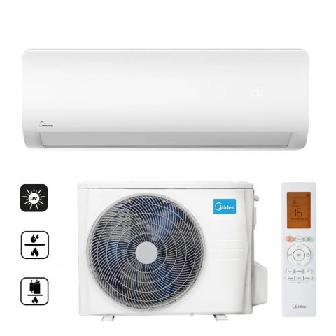 Midea MGP2X-12-SP Xtreme Save Pro, 3,5kW hűtő-fűtő oldalfali split klíma szett, A+++/A++ - Split klíma