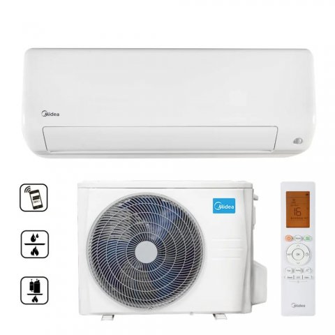 Midea MEX-09-SP All Easy Pro, 2,6kW hűtő-fűtő oldalfali split klíma szett, A+++/A++, Wifi, R32 - Split klíma