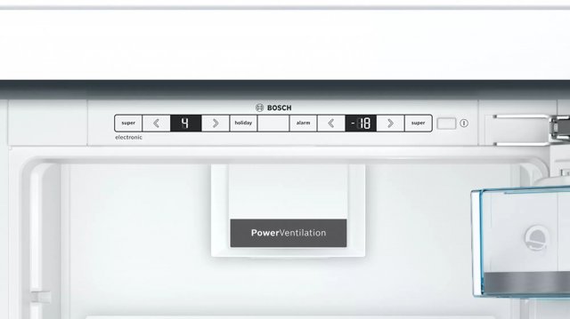 Bosch KIN86AFF0 beépíthető kombinált hűtőszekrény, 187+67 liter, F, 