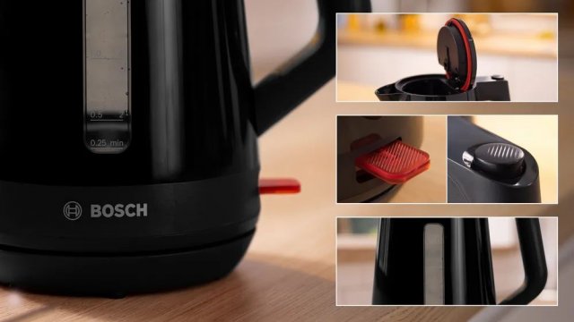 Bosch TWK1M123 vízforraló, 1,7 liter, MyMoment, fekete - Vízforraló