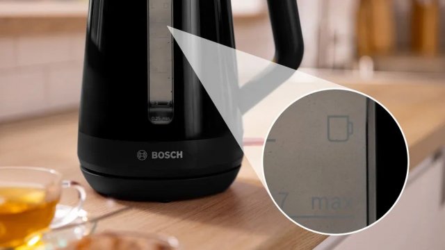 Bosch TWK1M123 vízforraló, 1,7 liter, MyMoment, fekete - Vízforraló