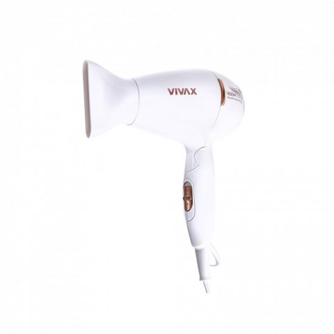 Vivax HD1601FT összecsukható úti hajszárító, 1600W, fehér-arany
