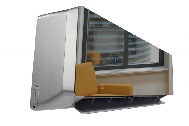 Vivax ACP-12CH35AERI+ Silver Mirror R-Design, Oldalfali, Inverteres, hűtő-fűtő split klíma szett, 3,5kW, A+++/A++, Wifi ready - Split klíma