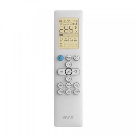 Vivax ACP-09CH25AEMI M-Design Oldalfali Inverteres hűtő-fűtő split klíma szett, 2,6kW, A++/A+, Wifi ready