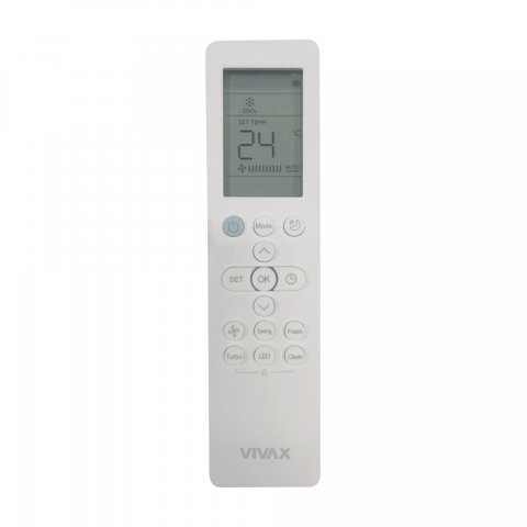 Vivax ACP-12CH35AERI+ R-Design, ajándék 45cm fali konzollal, Oldalfali, Inverteres, hűtő-fűtő split klíma szett, 3,5kW, A+++/A++, Wifi ready - Split klíma