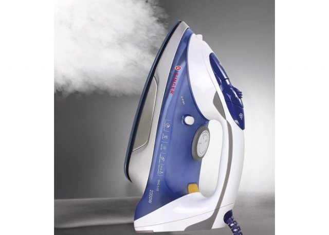 Singer SNG52204L3B gőzölős vasaló, 2200W, automata kikapcsolás, kék-fehér - Vasaló, gőzállomás