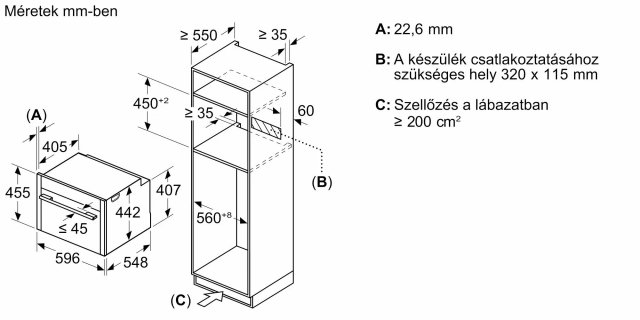 Neff C29MS3AY0 N90 kompakt sütő mikrohullám funkcióval, Flex design, 45 liter, 21 funkció, Home Connect,  - Beépíthető sütő, gőzsütő