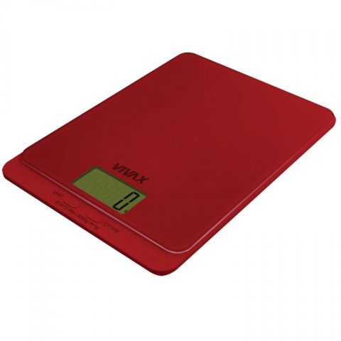 Vivax KS505R konyhai mérleg, piros, 5kg, 1g pontos - Mérlegek