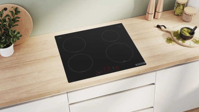 Bosch PUE611HC1E indukciós főzőlap, 60cm, 4600W, fekete - Indukciós főzőlap