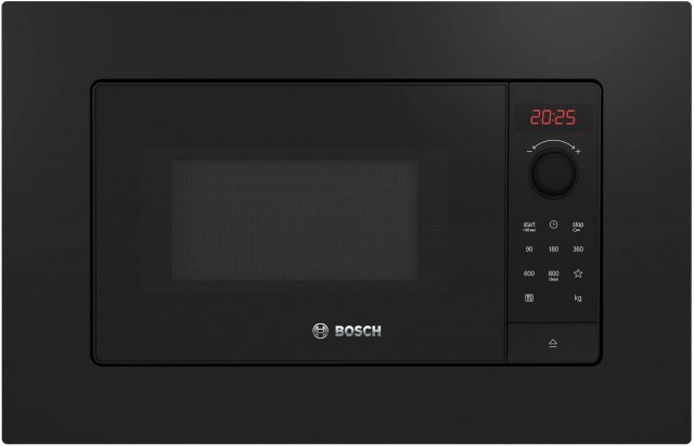 Bosch BFL623MB4 beépíthető mikrohullámú sütő, 20 liter, 800W, fekete - Beépíthető Mikrosütő, Gőzpároló