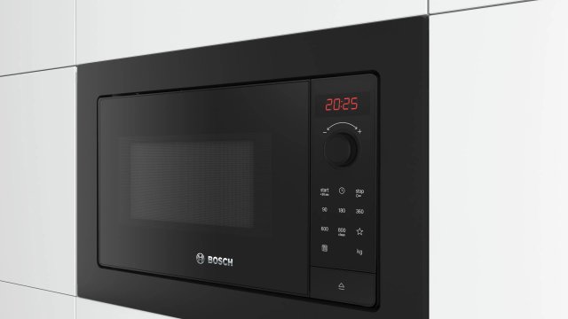 Bosch BFL623MB4 beépíthető mikrohullámú sütő, 20 liter, 800W, fekete - Beépíthető Mikrosütő, Gőzpároló
