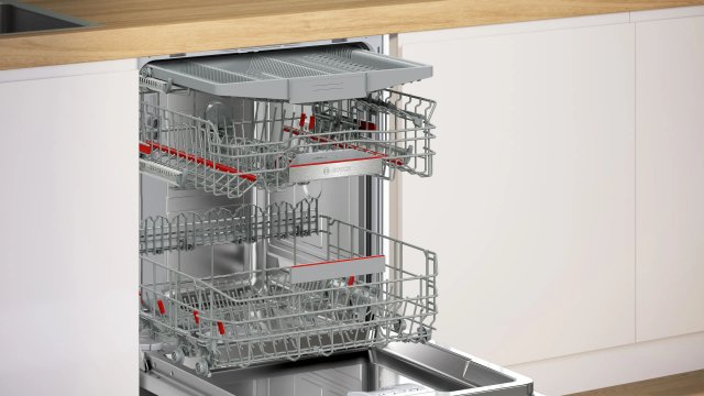 Bosch SMV6ECX20E Serie 6 teljesen integrálható mosogatógép, 60cm, 14 teríték, A, Home Connect - Beépíthető mosogatógép