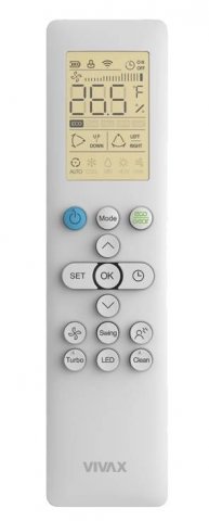 Vivax ACP-12CH35AENI N+ Design, 3,5kW, hűtő-fűtő oldalfali split klíma szett, A++/A+, csepptálca fűtés - Split klíma