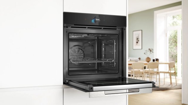 Bosch HRG7784B1 beépíthető elektromos sütő, 22 funkció, 71 liter, A+, Gőz, Fekete, Home Connect - Beépíthető sütő, gőzsütő