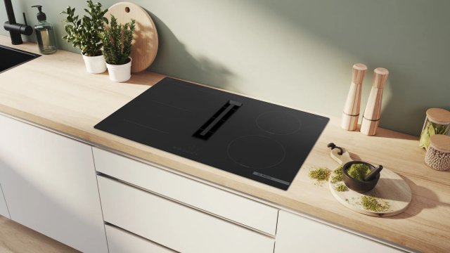 Bosch PVS811B16E indukciós főzőlap beépített elszívóval, 80cm, 7400W - Indukciós főzőlap