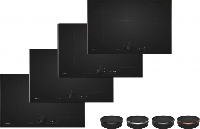Neff T68YYV4B0 N90 Flex design beépíthető indukciós főzőlap, 80cm, 7400W, matt fekete, Home Connect - Indukciós főzőlap