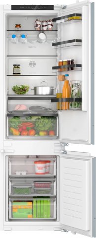 Bosch KIN96SFD0 Serie 4 beépíthető kombinált hűtőszekrény, 215+75 liter, NoFrost, D - Beépíthető hűtő, fagyasztó, borhűtő