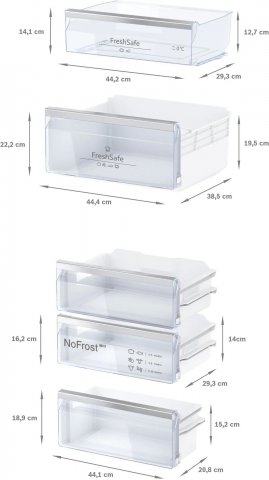 Neff KI7867FE0 N50 beépíthető kombinált hűtőszekrény, 184+76 liter, NoFrost, Home Connect, E - Beépíthető hűtő, fagyasztó, borhűtő